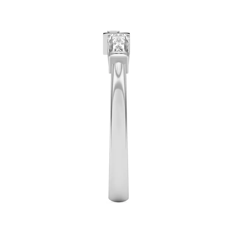 Platinum Arden Lab Baguette Inset Band
