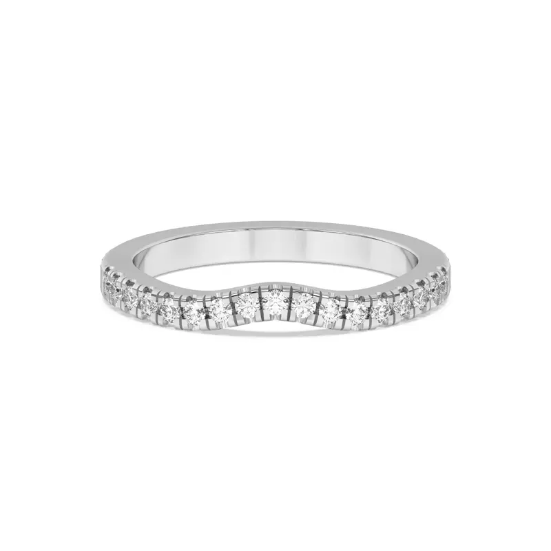 Trielle Pavé Curved Band