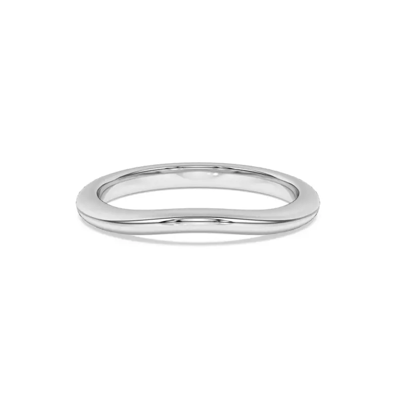 Platinum Classic Curved Band