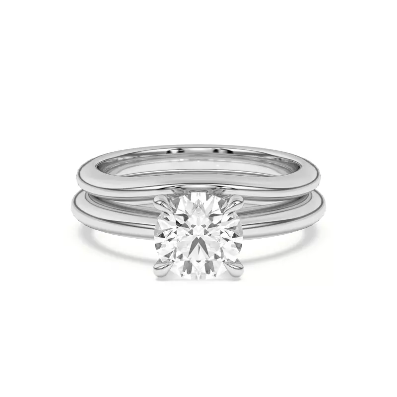 Platinum Classic Curved Band