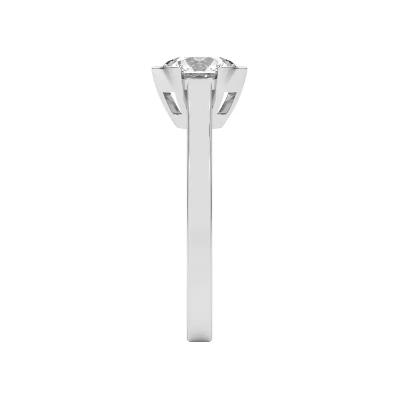 Platinum Vista Split Bezel Engagement Ring