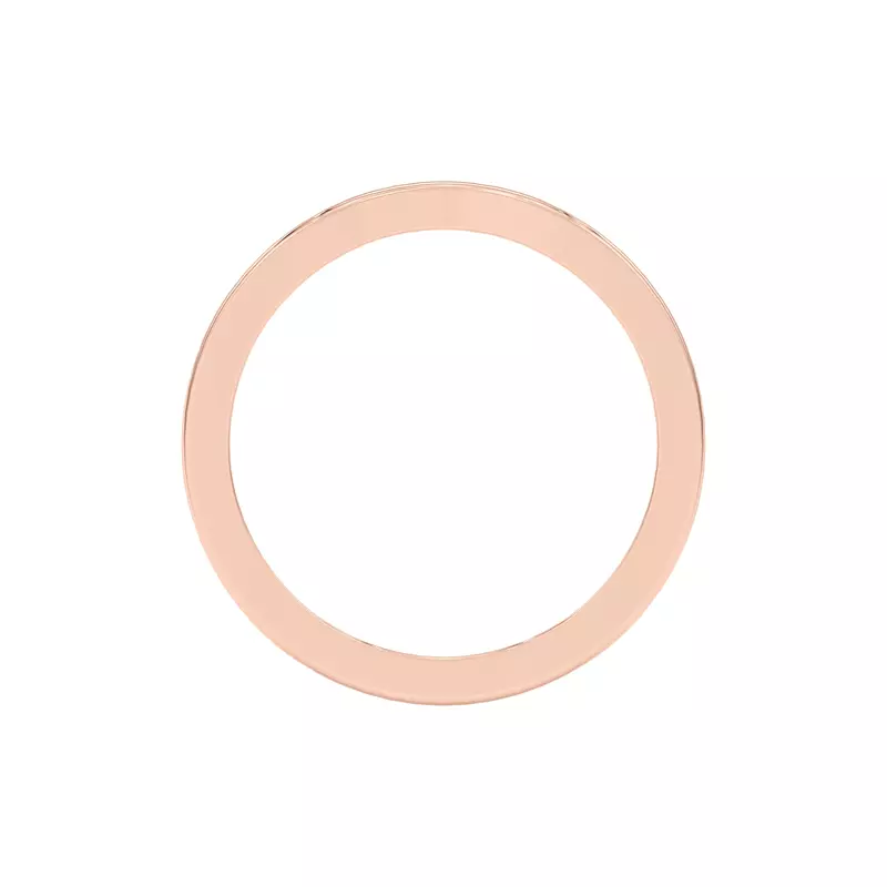 14K Rose Gold Fusion Curved Band