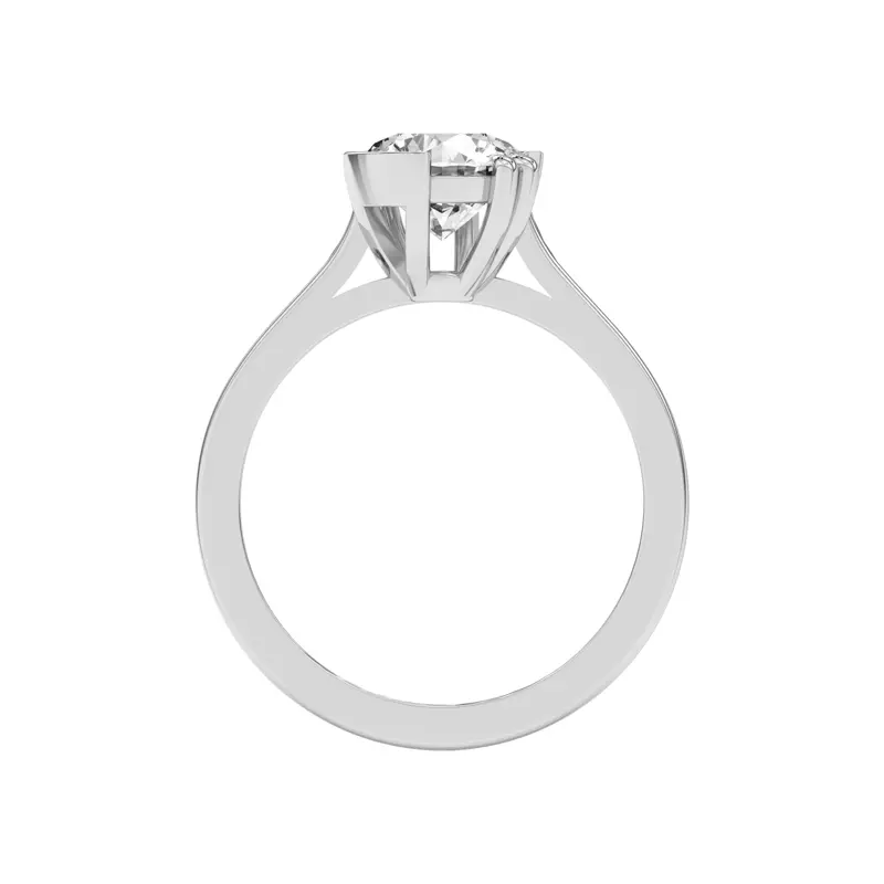 Platinum Fusion Mixed Prong Engagement Ring