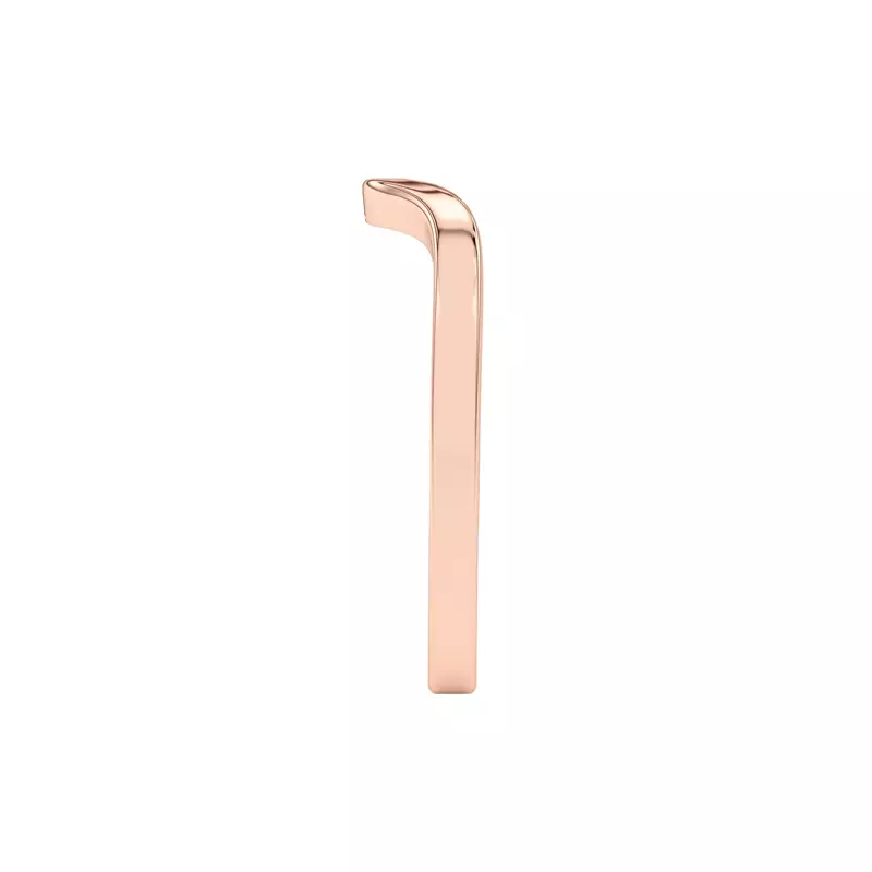 18K Rose Gold Prisma Deep Curved Band