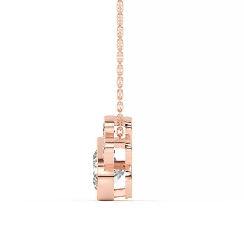 14K Rose Gold Bella Paw Pendant