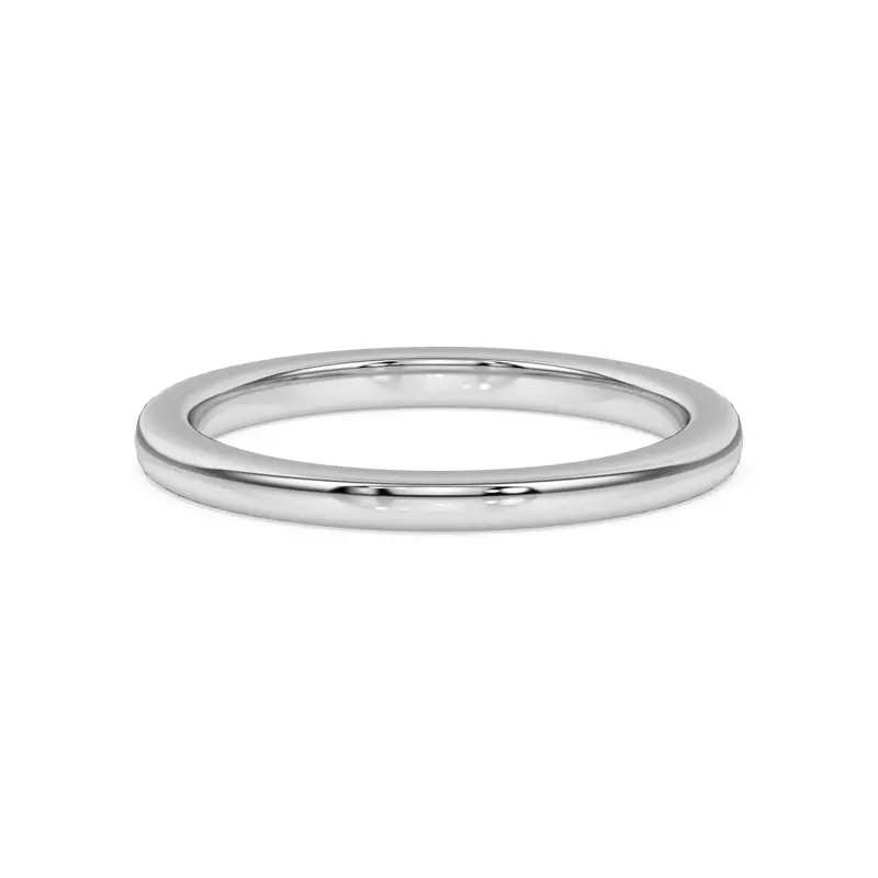 14K White Gold Marigold Classic Band