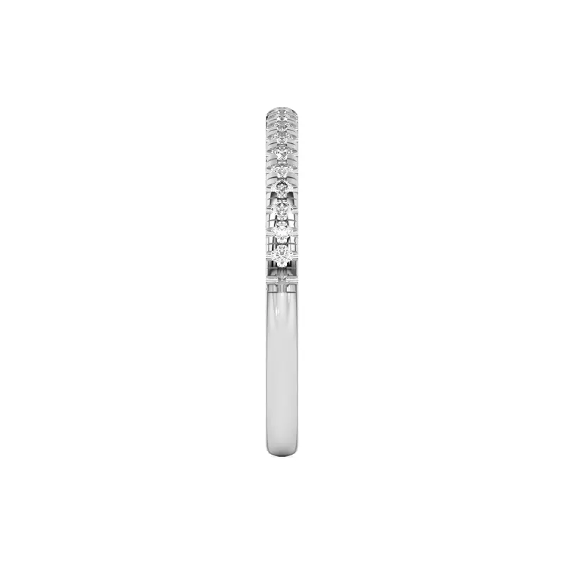 14K White Gold Universal Pavé Band