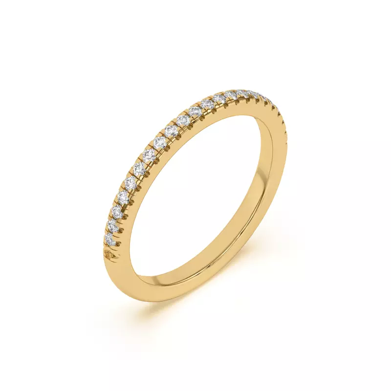 14K Yellow Gold Universal Pavé Band