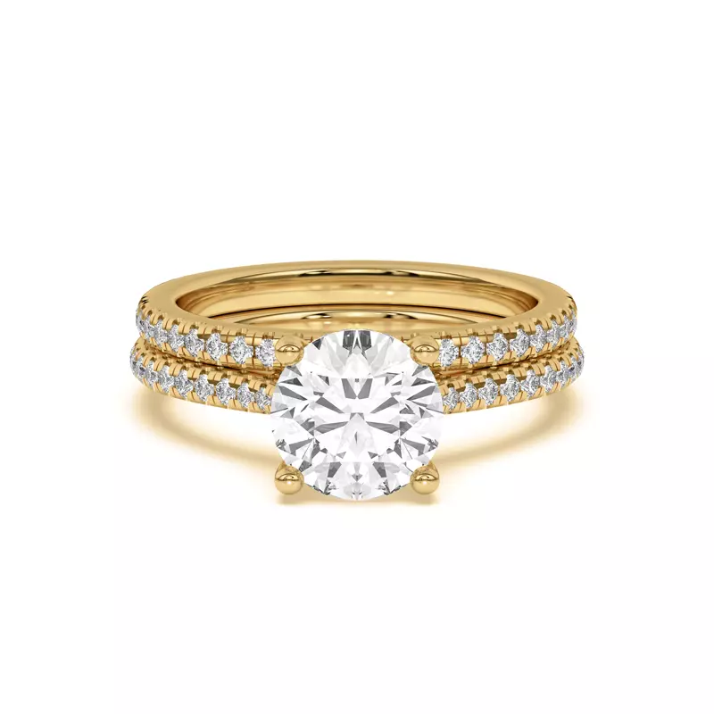 14K Yellow Gold Universal Pavé Band
