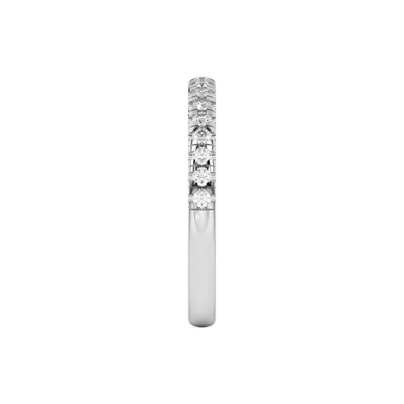Platinum Timeless Pavé Diamond Band (2mm)
