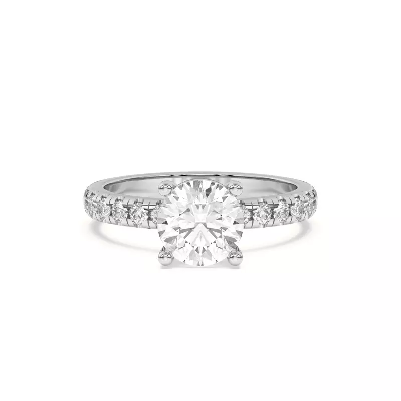 Platinum Betsy Grand Pavé Engagement Ring