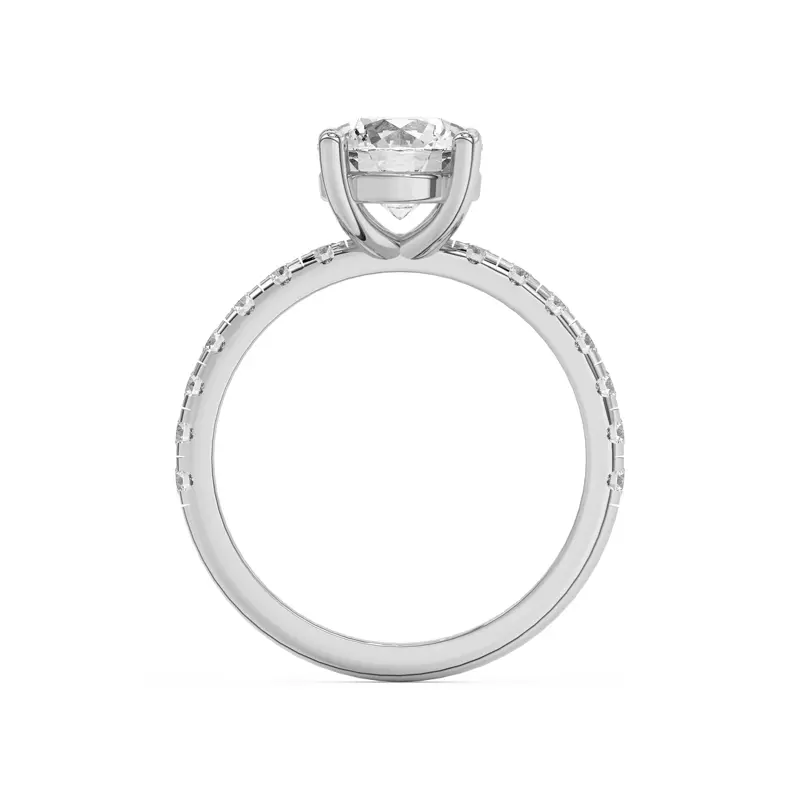 Platinum Betsy Grand Pavé Engagement Ring