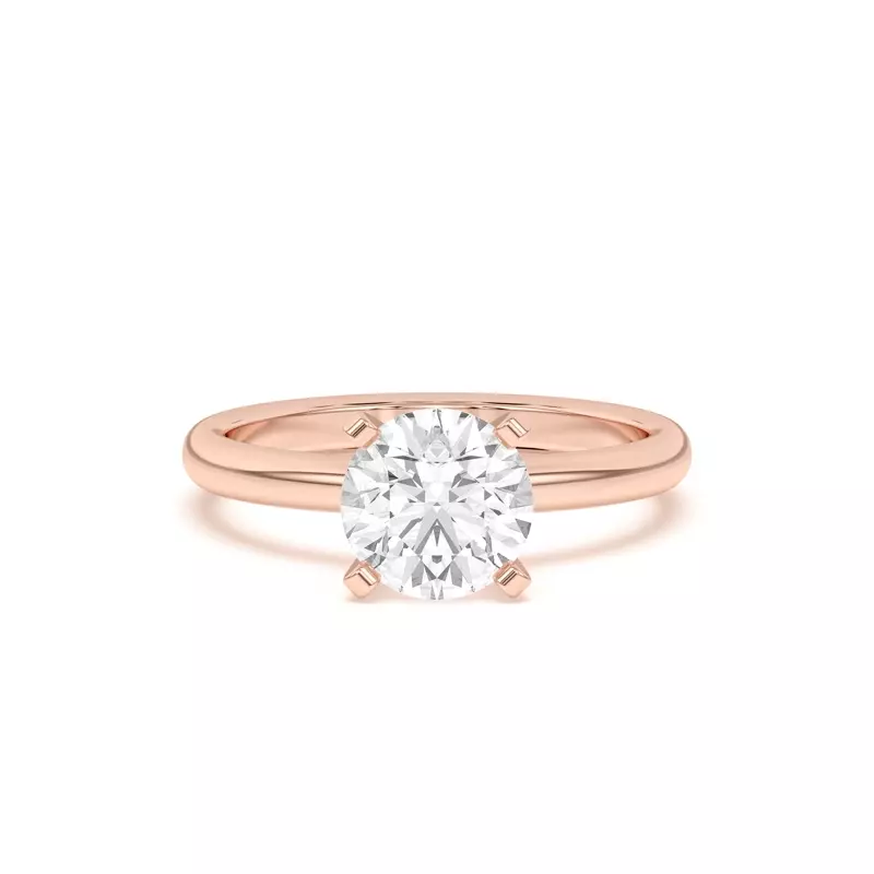 14K Rose Gold Ally Classic Solitaire Engagement Ring (2mm)
