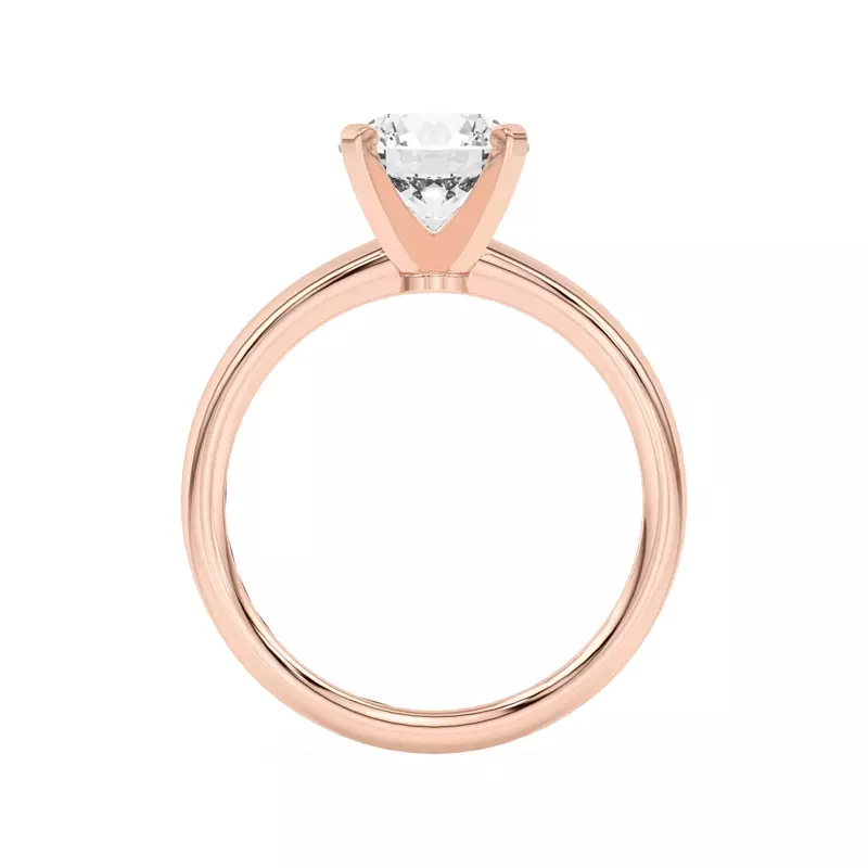 14K Rose Gold Ally Classic Solitaire Engagement Ring (2mm)
