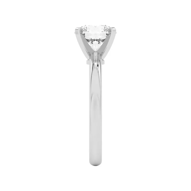14K White Gold Ally Classic Solitaire Engagement Ring (2mm)
