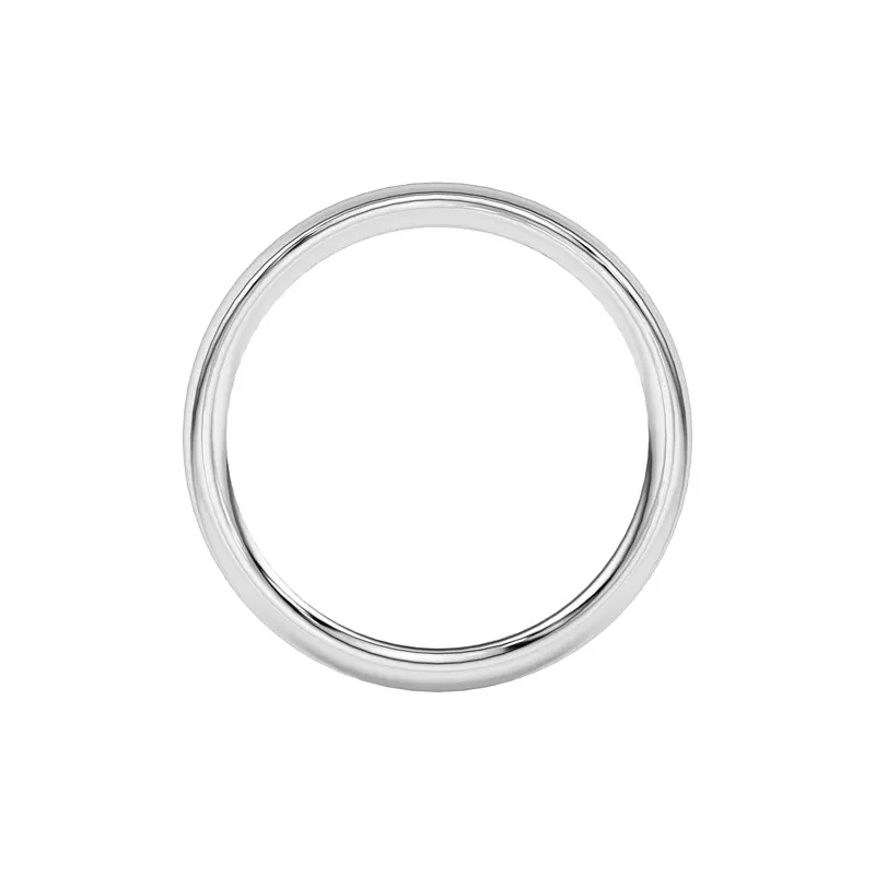 14K White Gold Ally Curved Band (2.0mm)
