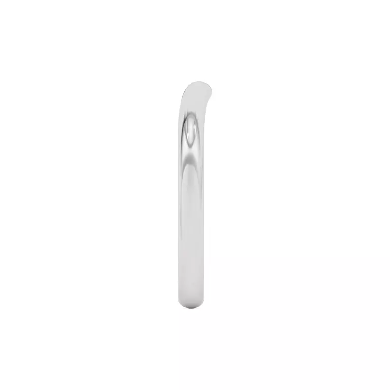 14K White Gold Ally Curved Band (2.0mm)