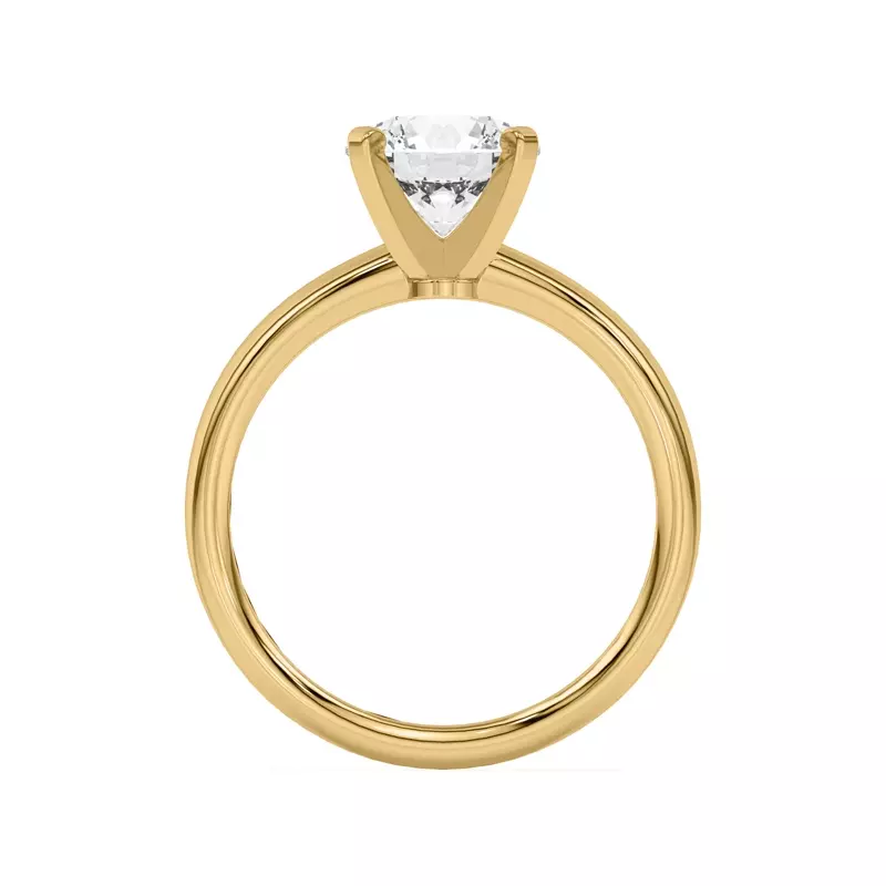 14K Yellow Gold Ally Classic Solitaire Engagement Ring (2mm)