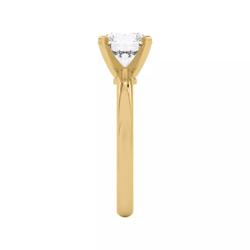 14K Yellow Gold Ally Classic Solitaire Engagement Ring (2mm)