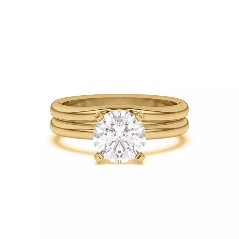 14K Yellow Gold Ally Curved Band (2mm)