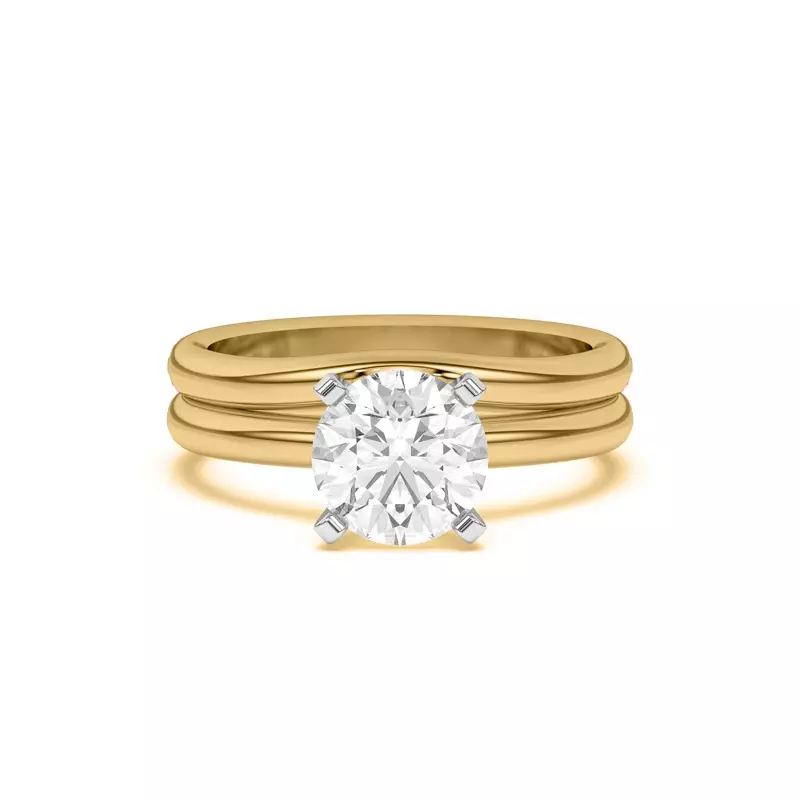 14K Yellow Gold Ally Curved Band (2mm)