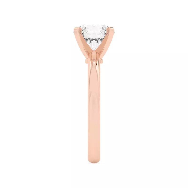 18K Rose Gold Ally Classic Solitaire Engagement Ring (2mm)