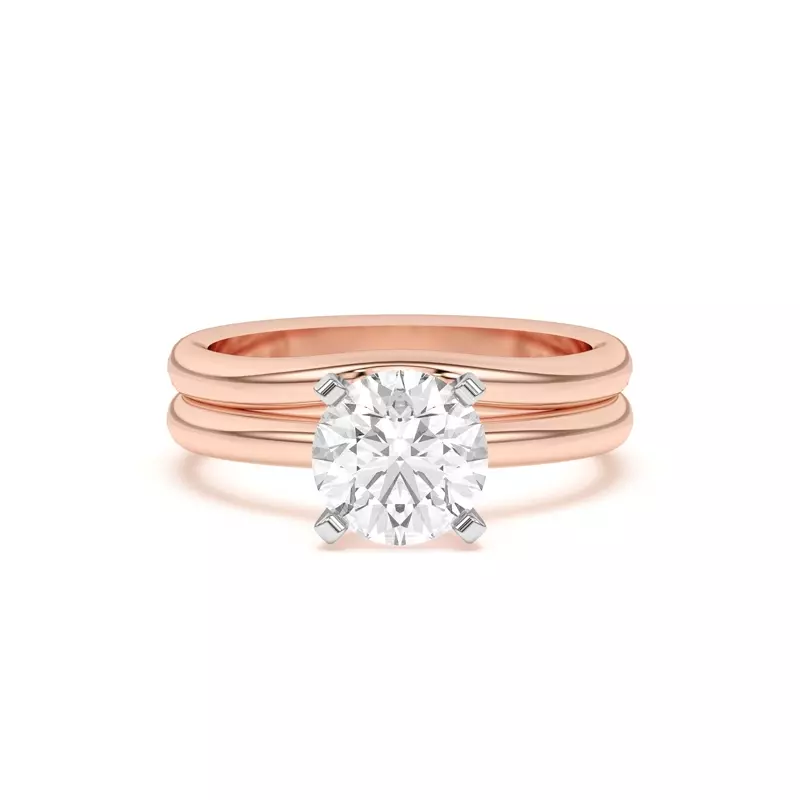18K Rose Gold Ally Curved Band (2mm)