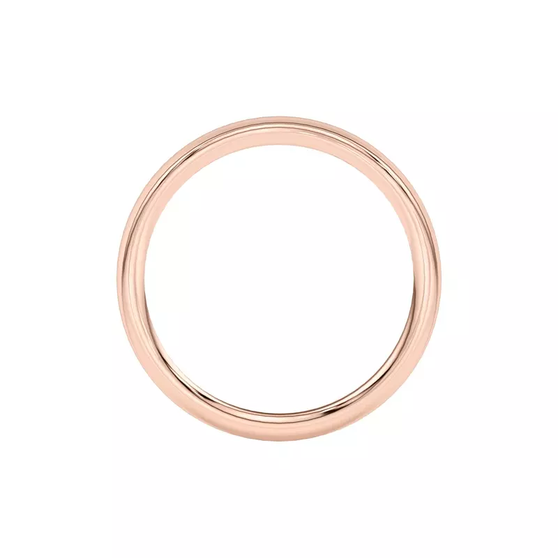18K Rose Gold Ally Curved Band (2mm)