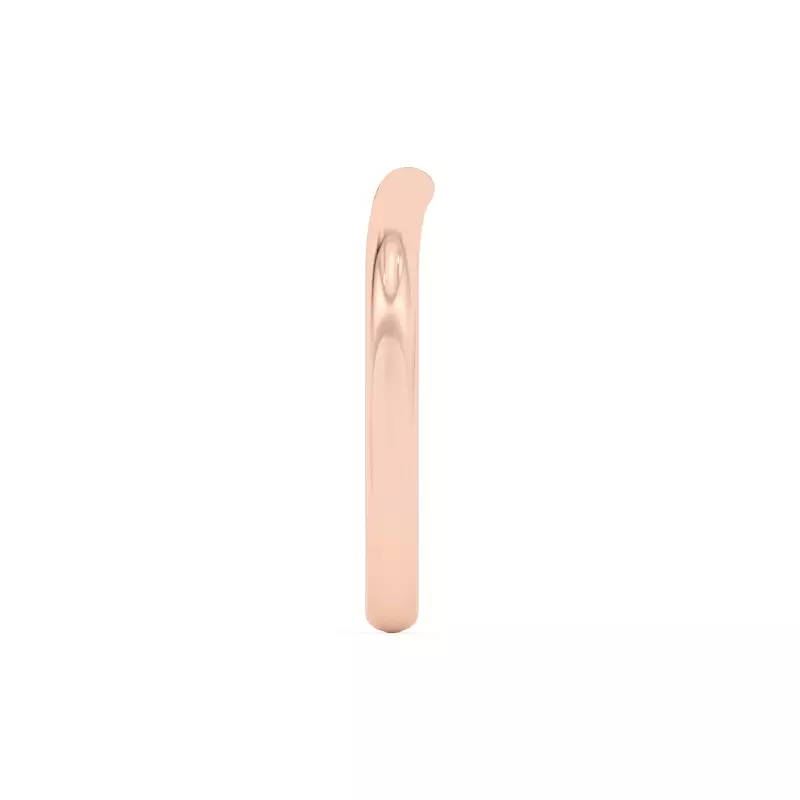 18K Rose Gold Ally Curved Band (2mm)
