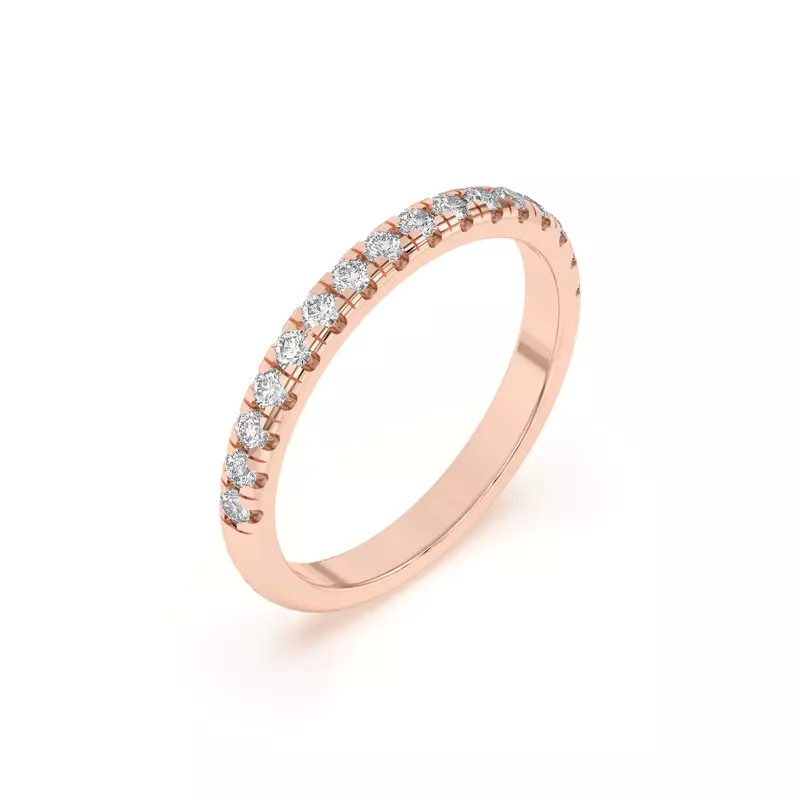 14K Rose Gold Marigold Grand Pavé Band