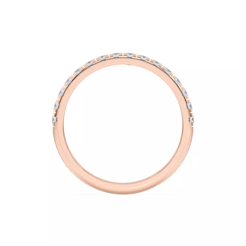 14K Rose Gold Marigold Grand Pavé Band