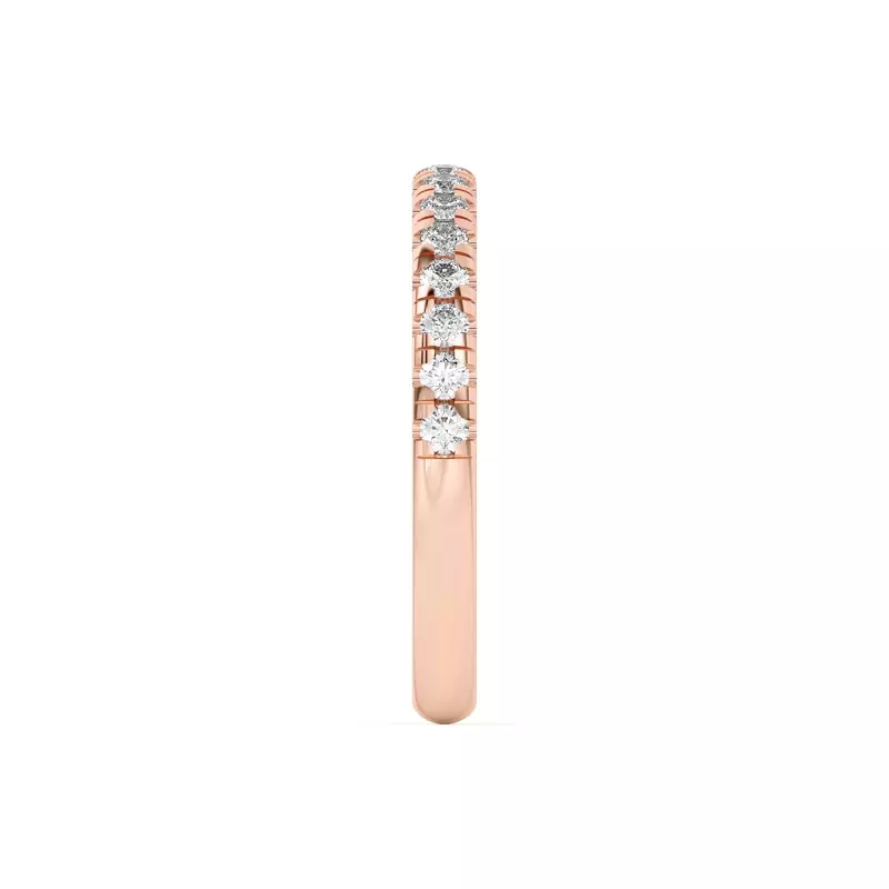 14K Rose Gold Marigold Grand Pavé Band