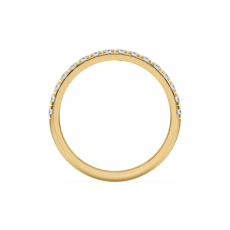 14K Yellow Gold Marigold Grand Pavé Band