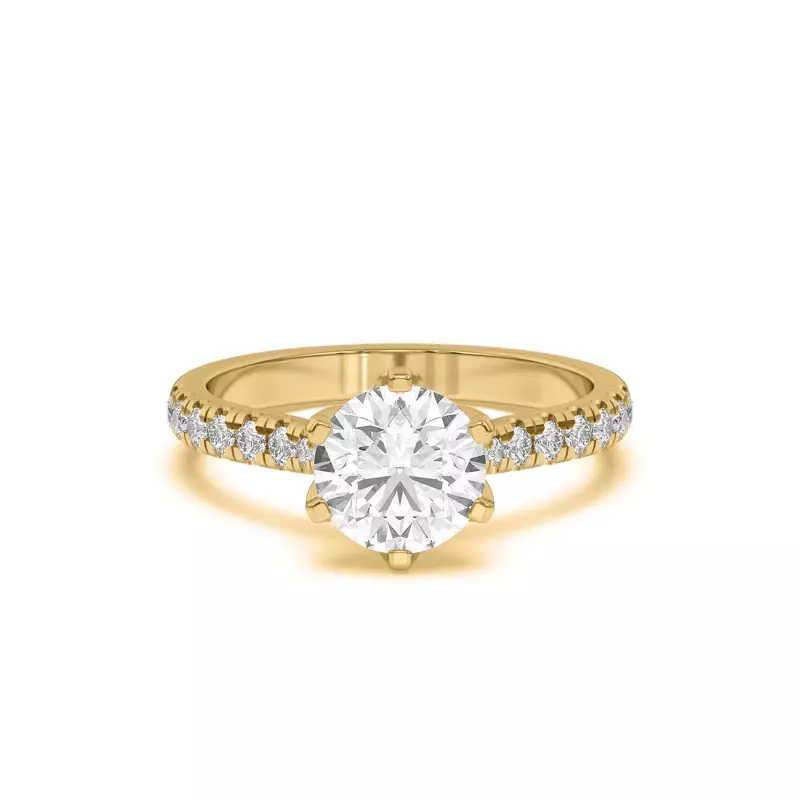 Marigold Grand Tulip Inspired 6 Prong Engagement Ring