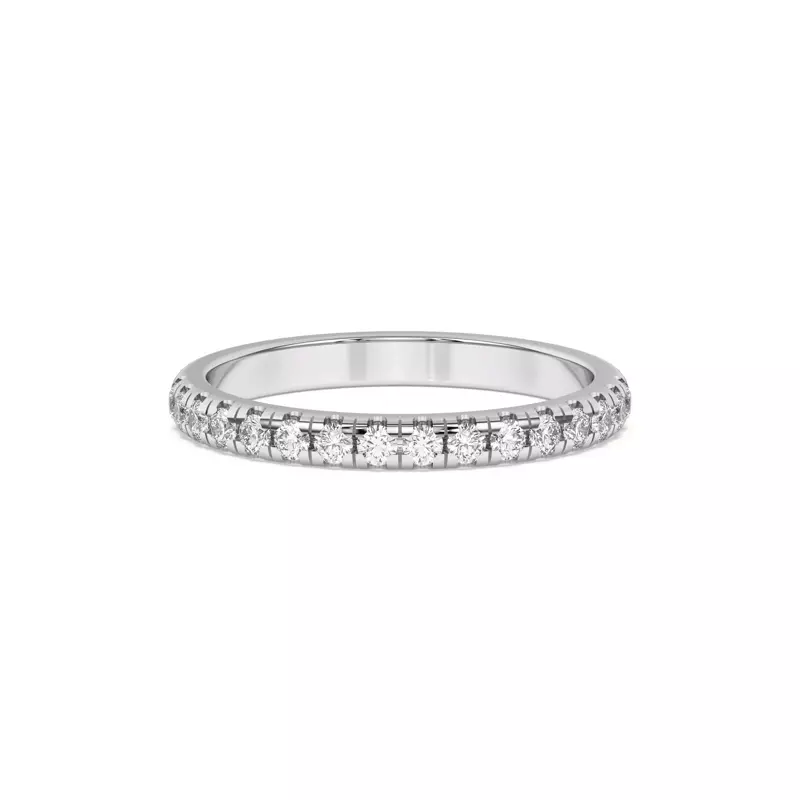 Platinum Marigold Grand Pavé Band