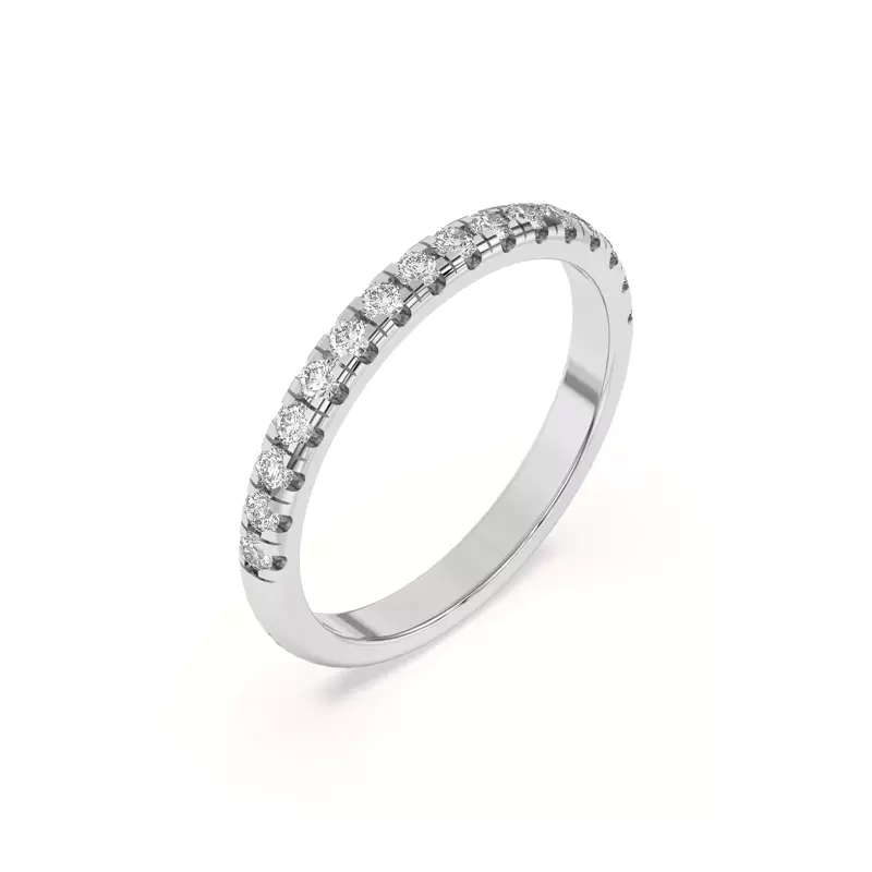 Platinum Marigold Grand Pavé Band