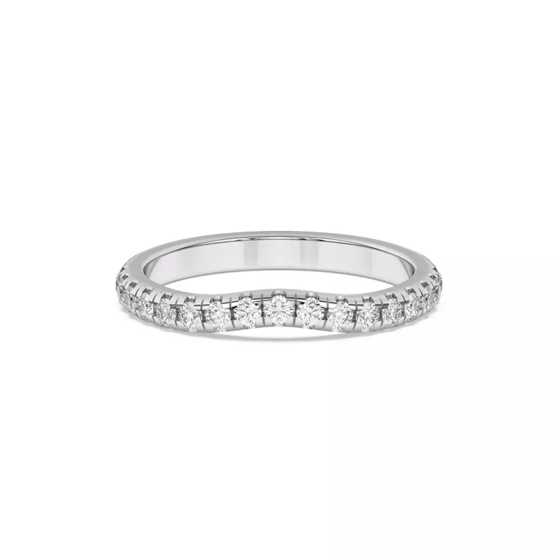 Marie Grand Curved Pavé Band