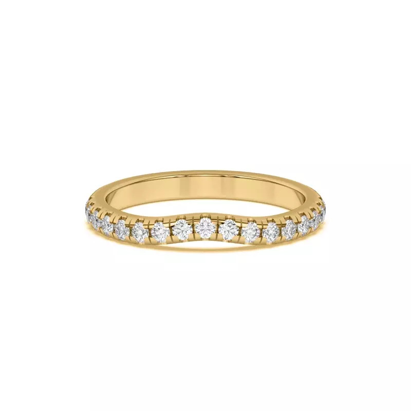 Marie Grand Curved Pavé Band