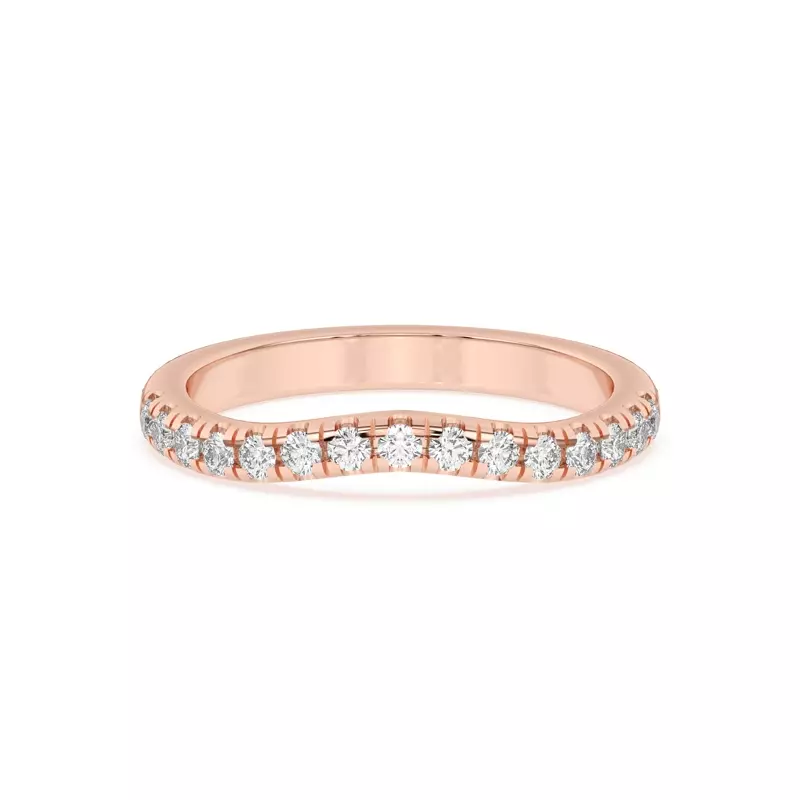 Petalo Pavé Curved Band
