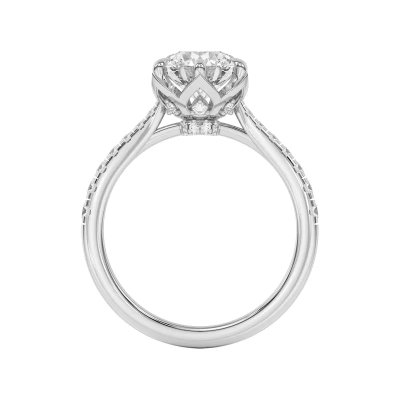Platinum Petalo Engagement Ring