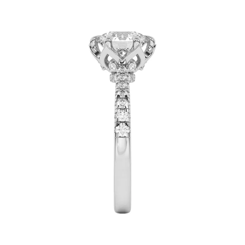 Platinum Petalo Engagement Ring