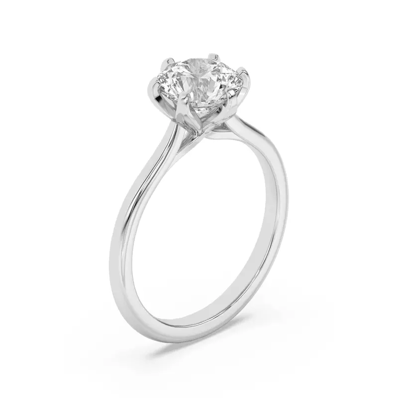 Platinum Marigold Tulip Engagement Ring (1.6mm)