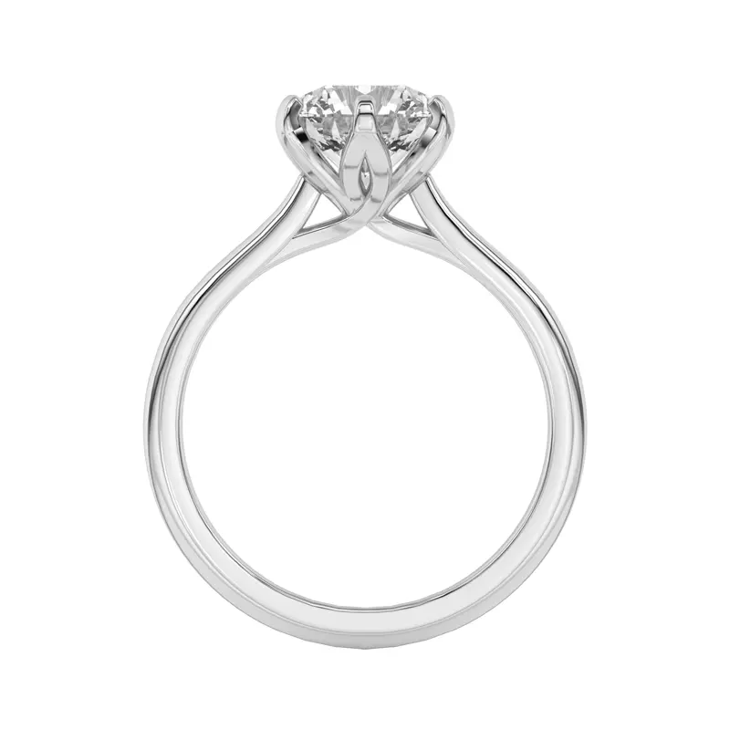 Platinum Marigold Tulip Engagement Ring (1.6mm)