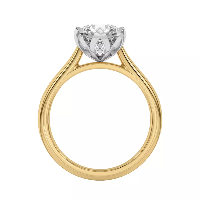14K Yellow Gold Tulipano Solitaire Engagement Ring