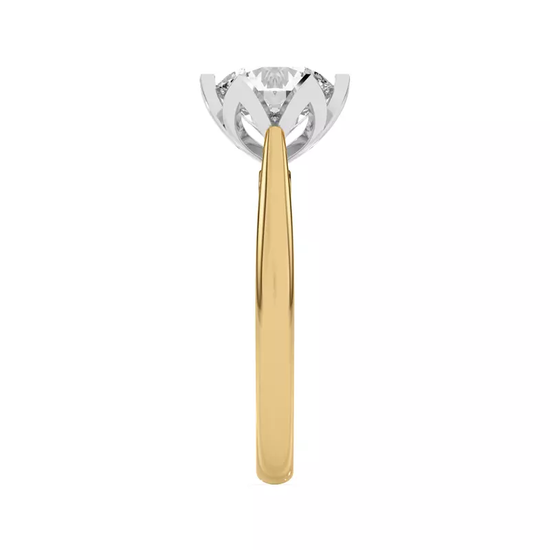 14K Yellow Gold Tulipano Solitaire Engagement Ring