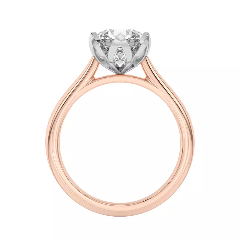 18K Rose Gold Tulipano Solitaire Engagement Ring