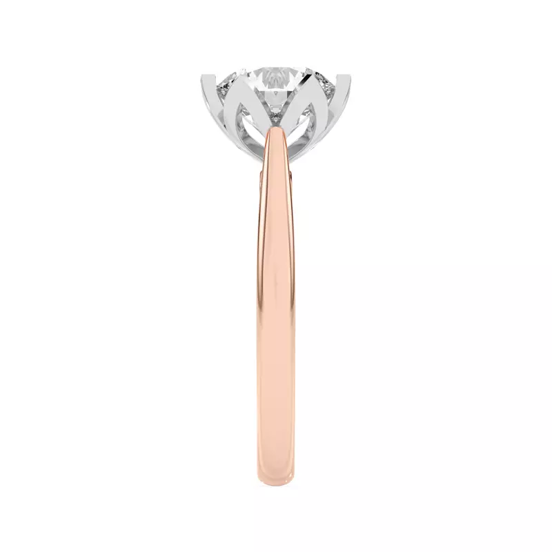 18K Rose Gold Tulipano Solitaire Engagement Ring