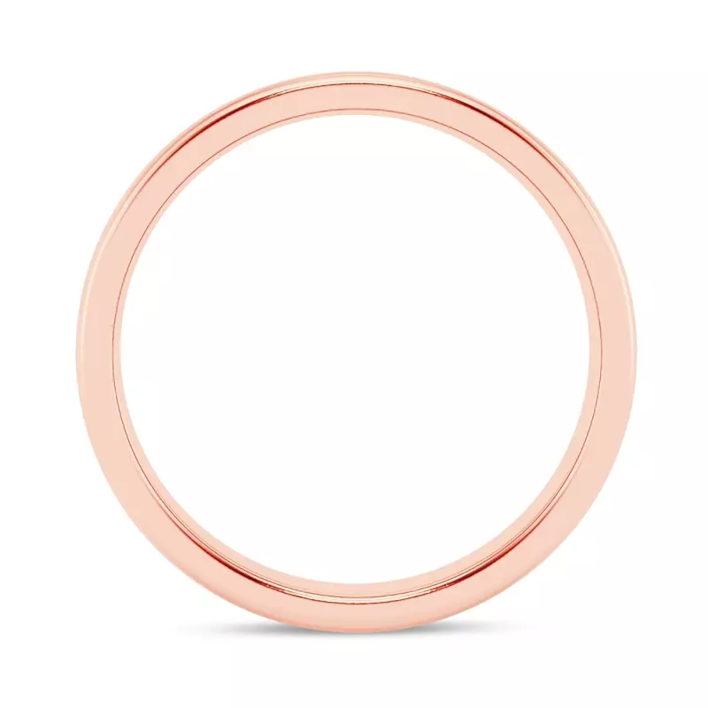 14K Rose Gold Pavé Lab Diamond Eternity Band (6mm)