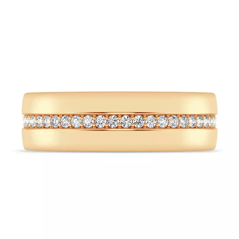 Pavé Lab Diamond Eternity Band (6mm) - 14K Yellow Gold