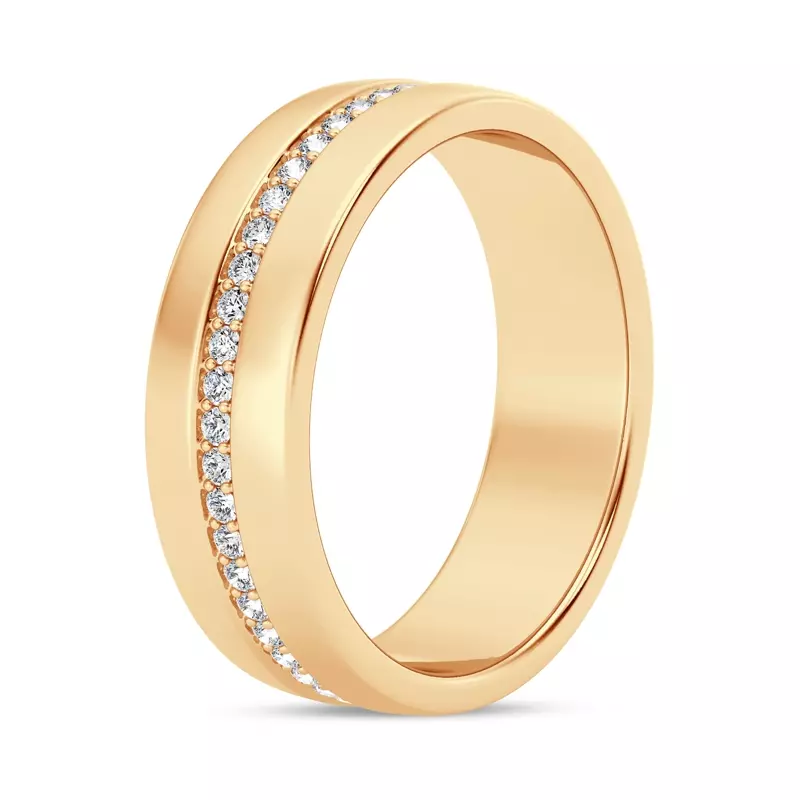 Pavé Lab Diamond Eternity Band (6mm) - 14K Yellow Gold